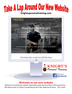 Knights Personal Training New Website